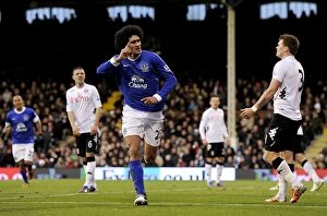 Fulham 2 v Everton 2 : Craven Cottage : 03-11-2012 Collection: Fellaini's Dramatic Equalizer: Everton rescues a Point at Fulham (November 3, 2012)