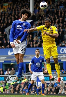 Everton 3 V Reading 1 : Goodison Park : 02-03-2013 Prints: Fellaini's Powerful Performance: Everton's 3-1 Victory over Reading (02-03-2013)