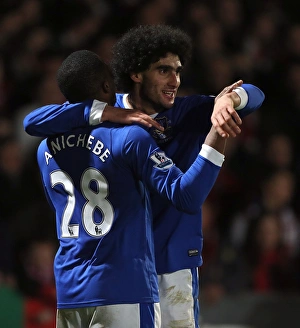 FA Cup : Round 3 : Cheltenham Town 1 V Everton 5 : Whaddon Road : 07-01-2013 Prints: Five-Star Fellaini: Everton's Dominant Display against Cheltenham Town in FA Cup (January 7)