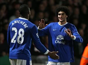 FA Cup : Round 3 : Cheltenham Town 1 v Everton 5 : Whaddon Road : 07-01-2013 Collection: Five-Star Fellaini: Everton's Unforgettable Victory over Cheltenham Town (07-01-2013)