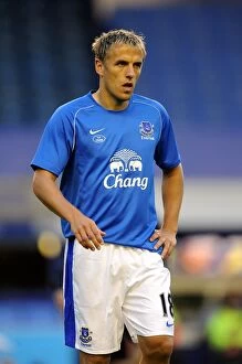 Images Dated 29th August 2012: Five-Star Phil Neville: Everton's Unforgettable 5-0 Capital One Cup Victory Over Leyton Orient