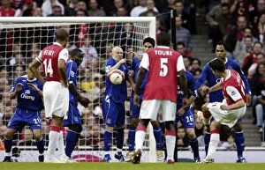 Images Dated 28th October 2006: Football - Arsenal v Everton FA Barclays Premiership - Emirates Stadium - 28 / 10 / 06 Robin Van Persie scores