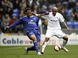 Joleon Lescott Gallery: Football - Bolton Wanderers v Everton - FA Barclays Premiership - The Reebok Stadium - 9 / 4 / 07