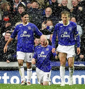 Images Dated 18th March 2007: Football - Everton v Arsenal FA Barclays Premiership - Goodison Park - 18 / 3 / 07 Andrew Johnson celebr