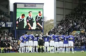 Images Dated 11th November 2006: Football - Everton v Aston Villa - FA Barclays Premiership - Goodison Park - 06 / 07 - 11 / 11 / 06 A minute silence