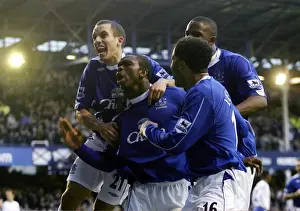 Football - Everton v Chelsea FA Barclays Premiership - Goodison Park - 17 / 12 / 06 Joseph Yobo celebrat