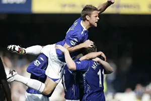 Football - Everton v Portsmouth FA Barclays Premiership - Goodison Park - 5 / 5 / 07 Everton players cel