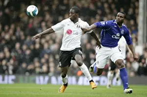 Fulham V Everton Prints: Football - Fulham v Everton Barclays Premier League - Craven Cottage - 16 / 3 / 08 Fulhams Eddie Johnson