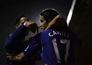 Football - Luton Town v Everton - Carling Cup Fourth Round - Kenilworth Road - 07 / 08 - 31 / 10 / 07 Tim Cahill (R)