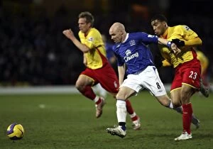 Football - Watford v Everton FA Barclays Premiership - Vicarage Road - 24 / 2 / 07 Evertons Andy Johnson in action