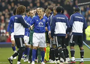 Friendly Rivalry: Everton vs. Chelsea - Pre-Match Handshake at Goodison Park (11 February 2012)