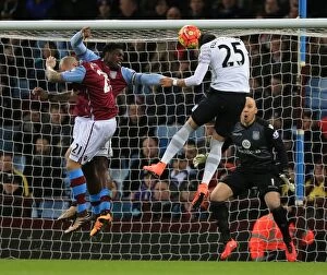 Aston Villa v Everton - Villa Park Collection: Funes Mori Scores First: Everton's Thrilling Goal at Villa Park