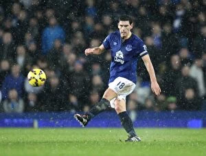 Images Dated 26th December 2014: Gareth Barry in Action: Everton vs Stoke City, Barclays Premier League - Goodison Park