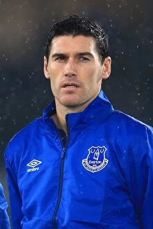 Images Dated 11th December 2014: Gareth Barry Leads Everton in Europa League Clash against FK Krasnodar at Goodison Park