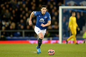 Framed Print : Gareth Barry Leads Everton in FA Cup Battle against West Ham United at Goodison Park Framed Print : Gareth Barry Leads Everton in FA Cup Battle against West Ham United at Goodison Park