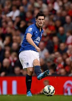 Images Dated 27th September 2014: Gareth Barry Returns to Anfield: Everton vs. Liverpool, Barclays Premier League Rivalry