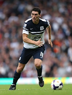 Season 2013-14 Prints: Gareth Barry Scores the Game-Winning Goal: Everton's Triumph over West Ham United in Premier League (September 21)