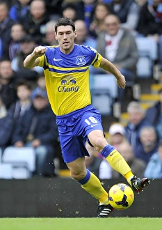 Aston Villa 0 V Everton 2 : Villa Park : 26-10-2013 Prints: Gareth Barry's Leadership: Everton's 2-0 Victory Over Aston Villa (October 26)