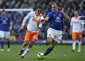Images Dated 18th February 2012: Gibson vs Ince: A FA Cup Battle at Goodison Park