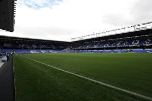 Images Dated 21st August 2010: The Grand Stadium of Everton Football Club: A Glance into Goodison Park