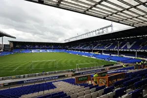 Framed Print : A Grandstand View of Everton's Iconic Home: Goodison Park