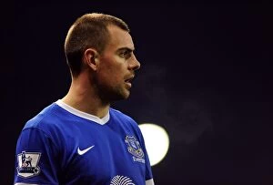 Images Dated 15th December 2012: Gritty Darron Gibson: Everton's Midfield Maestro Holds Stoke City to a Draw at Britannia Stadium