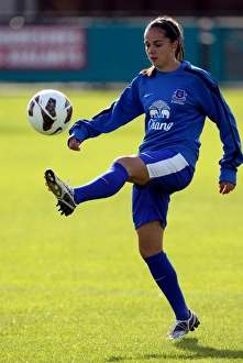 FA Women's Super League Prints: Gwennan Harries in Action: Everton Ladies vs