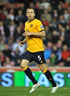 Heitinga in Action: Everton vs Stoke City, Premier League Showdown (01 May 2012, Britannia Stadium)