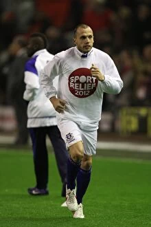 Images Dated 13th March 2012: Heitinga at Anfield: Everton vs. Liverpool, Premier League Clash (13 March 2012)