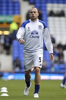 Images Dated 10th March 2012: Heitinga's Heroics: Everton's Defensive Victory vs. Tottenham Hotspur (10 March 2012, Goodison Park)