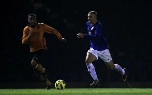 Images Dated 12th January 2011: Hope vs Forde: Everton vs Wolverhampton Wanderers in FA Youth Cup Third Round