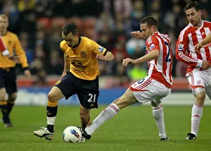01 May 2012 V Stoke City, Britannia Stadium Prints: Intense Battle for Ball Possession: Osman vs Upson at Britannia Stadium (Everton vs Stoke City)
