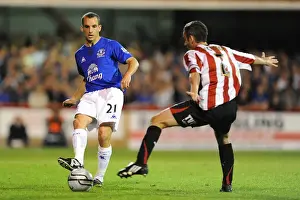 Intense Battle: Osman vs O'Connor at Griffin Park - Everton vs Brentford, Carling Cup Third Round