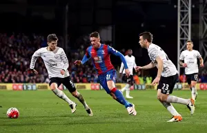 Framed Print : Intense Battle: Wickham vs. Stones & Coleman - Crystal Palace vs. Everton Framed Print : Intense Battle: Wickham vs. Stones & Coleman - Crystal Palace vs. Everton