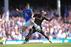 Intense Rivalry: Arteta vs. Essien at Goodison Park - Everton vs. Chelsea, Premier League Showdown (May 2011)