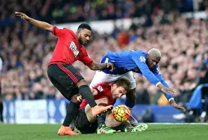 Everton V West Bromwich Albion - Goodison Park Prints: Intense Rivalry: Dawson vs. Sessegnon - Everton vs