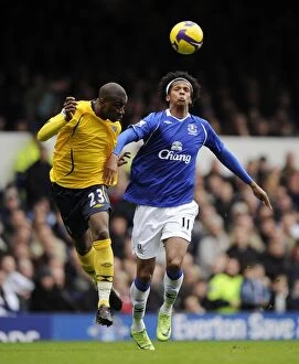 Images Dated 28th February 2009: Intense Rivalry: Everton vs. West Bromwich Albion, Premier League 2009 - A Clash between Jo