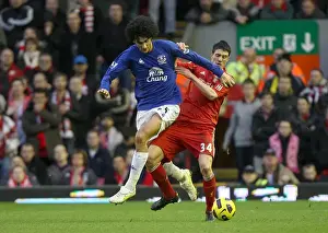 Intense Rivalry: Fellaini vs. Kelly - Liverpool vs. Everton, Barclays Premier League (16 January 2011)