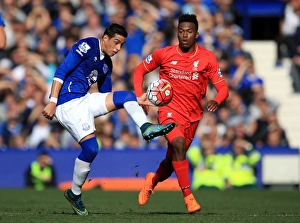 Framed Print : Intense Rivalry: Funes Mori vs. Sturridge - Everton vs. Liverpool Football Showdown Framed Print : Intense Rivalry: Funes Mori vs. Sturridge - Everton vs. Liverpool Football Showdown