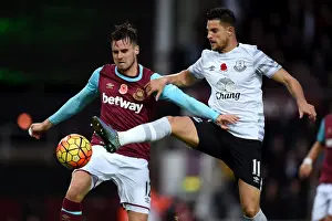 Intense Rivalry: Jenkinson vs. Mirallas at Upton Park - West Ham United vs. Everton Premier League Clash