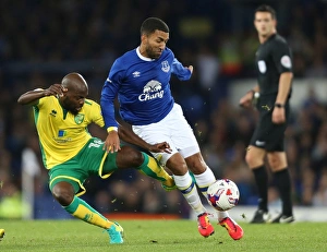 EFL Cup Prints: Intense Rivalry: Lennon vs. Mulumbu - Everton vs. Norwich City EFL Cup Clash