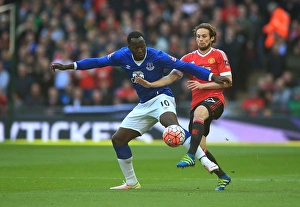 Framed Print : Intense Rivalry: Lukaku vs Blind - Emirates FA Cup Semi-Final Showdown at Wembley Stadium Framed Print : Intense Rivalry: Lukaku vs Blind - Emirates FA Cup Semi-Final Showdown at Wembley Stadium