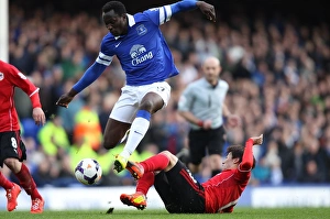 Everton 2 V Cardiff City 1 : Goodison Park : 15-03-2014 Prints: Intense Rivalry: Lukaku vs. Kim - Everton's Hard-Fought Victory over Cardiff City (15-03-2014)