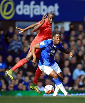Intense Rivalry: Lukaku vs. Sakho - Everton vs. Liverpool: A Battle for Supremacy at Goodison Park