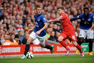 Liverpool V Everton - Anfield Prints: Intense Rivalry: McCarthy vs Moreno in the Merseyside Derby - Liverpool vs Everton