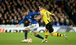 Intense Rivalry: Mirallas vs. Lecjaks in Everton's Europa League Battle against BSC Young Boys