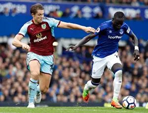 Premier League Prints: Intense Rivalry: Niasse vs. Tarkowski - Everton vs. Burnley at Goodison Park