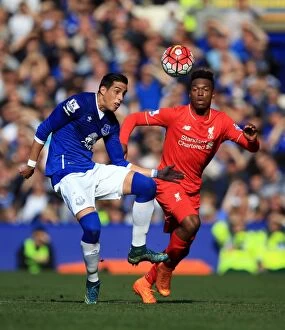 Images Dated 4th October 2015: Intense Rivalry on the Pitch: Funes Mori vs. Sturridge