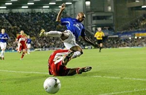 Images Dated 27th October 2005: Intense Rivalry Unfolds: Everton vs. Middlesbrough - Merseyside Derby