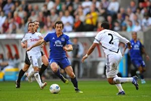 24 March 2012 v Swansea City, Liberty Stadium Collection: Intense Rivalry: Williams vs. Baines - Swansea City vs. Everton